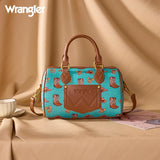 Wrangler Western Print Cowgirl Boston Bag - Turquoise