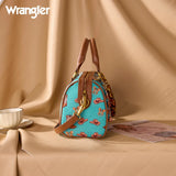 Wrangler Western Print Cowgirl Boston Bag - Turquoise