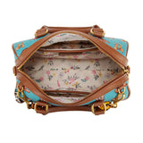 Wrangler Western Print Cowgirl Boston Bag - Turquoise