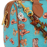 Wrangler Western Print Cowgirl Boston Bag - Turquoise