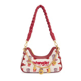Wrangler Western Print Cowgirl Shoulder Bag - Pink