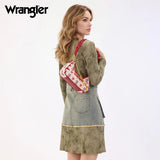 Wrangler Western Print Cowgirl Shoulder Bag - Pink