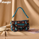 Wrangler Western Print Cowgirl Shoulder Bag - Coffee