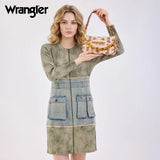 Wrangler Western Print Cowgirl Shoulder Bag - Tan