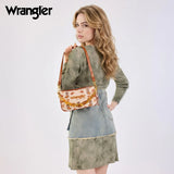 Wrangler Western Print Cowgirl Shoulder Bag - Tan