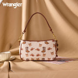 Wrangler Western Print Cowgirl Shoulder Bag - Tan