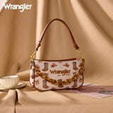 Wrangler Western Print Cowgirl Shoulder Bag - Tan