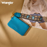 Wrangler Western Print RFID Blocking Wallet - Coffee