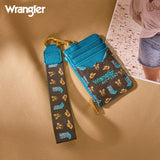 Wrangler Western Print RFID Blocking Wallet - Coffee