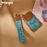Wrangler Western Print RFID Blocking Wallet - Turquoise
