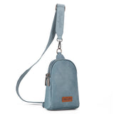 WRANGLER CASUAL PLAIN CROSSBODY SLING CHEST BAG - JEAN