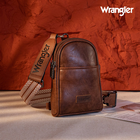 Wrangler Sling Bag/Crossbody/Chest Bag - Dark Brown