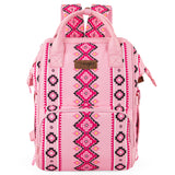 WRANGLER ALLOVER AZTEC PRINTED BACKPACK - PINK
