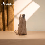 Montana West Embossed Collection Crossbody Bag - Tan