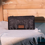 Wrangler Embroidered Bi-Fold Wallet - Black