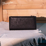 Wrangler Embroidered Bi-Fold Wallet - Black