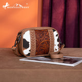 Montana West Tooled Collection Crossbody - Brown