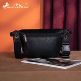 Montana West Tooled Collection Fanny Pack- Black