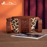 Montana West Tooled Collection Fanny Pack - Leopard