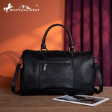 Montana West Tooled Collection Duffle Bag - Black