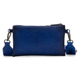 Wrangler Dual Zipper Compartment Crossbody Bag - Navy