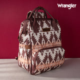 WRANGLER ALLOVER AZTEC PRINTED BACKPACK - BROWN