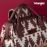 WRANGLER ALLOVER AZTEC PRINTED BACKPACK - BROWN