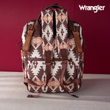 WRANGLER ALLOVER AZTEC PRINTED BACKPACK - BROWN