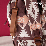 WRANGLER ALLOVER AZTEC PRINTED BACKPACK - BROWN