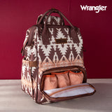 WRANGLER ALLOVER AZTEC PRINTED BACKPACK - BROWN