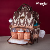 WRANGLER ALLOVER AZTEC PRINTED BACKPACK - BROWN