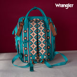 WRANGLER ALLOVER AZTEC PRINTED BACKPACK - LIGHT TURQUOISE