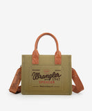 Vintage Wrangler Canvas Tote//Crossbody - Green