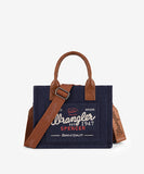 Vintage Wrangler Canvas Tote//Crossbody - Navy
