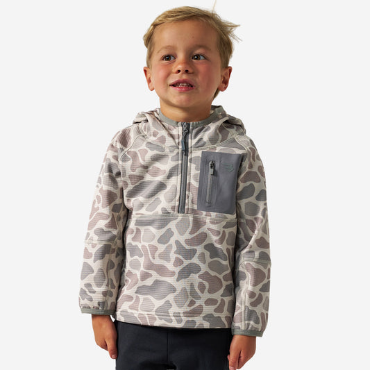 Burlebo YOUTH BLAZE TECH Q-ZIP - CLASSIC DEER CAMO