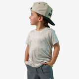 Burlebo Youth Go To Tee - Digi Camo Ivory