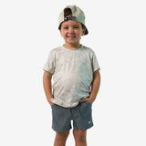 Burlebo Youth Go To Tee - Digi Camo Ivory