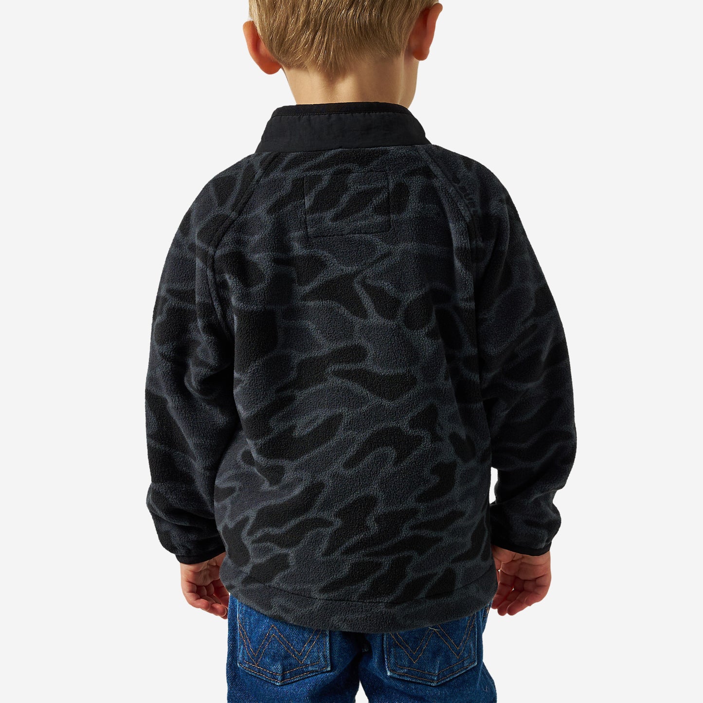 BURLEBO YOUTH MICRO FLEECE - BLACK CAMO