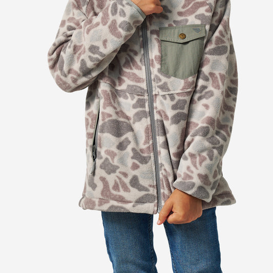 BURLEBO YOUTH MICRO FLEECE - CLASSIC DEER CAMO