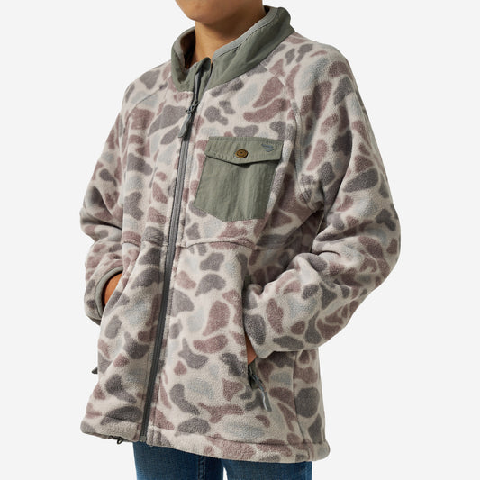 BURLEBO YOUTH MICRO FLEECE - CLASSIC DEER CAMO
