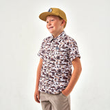 Burlebo Youth - Performance Button Up - Brush Country