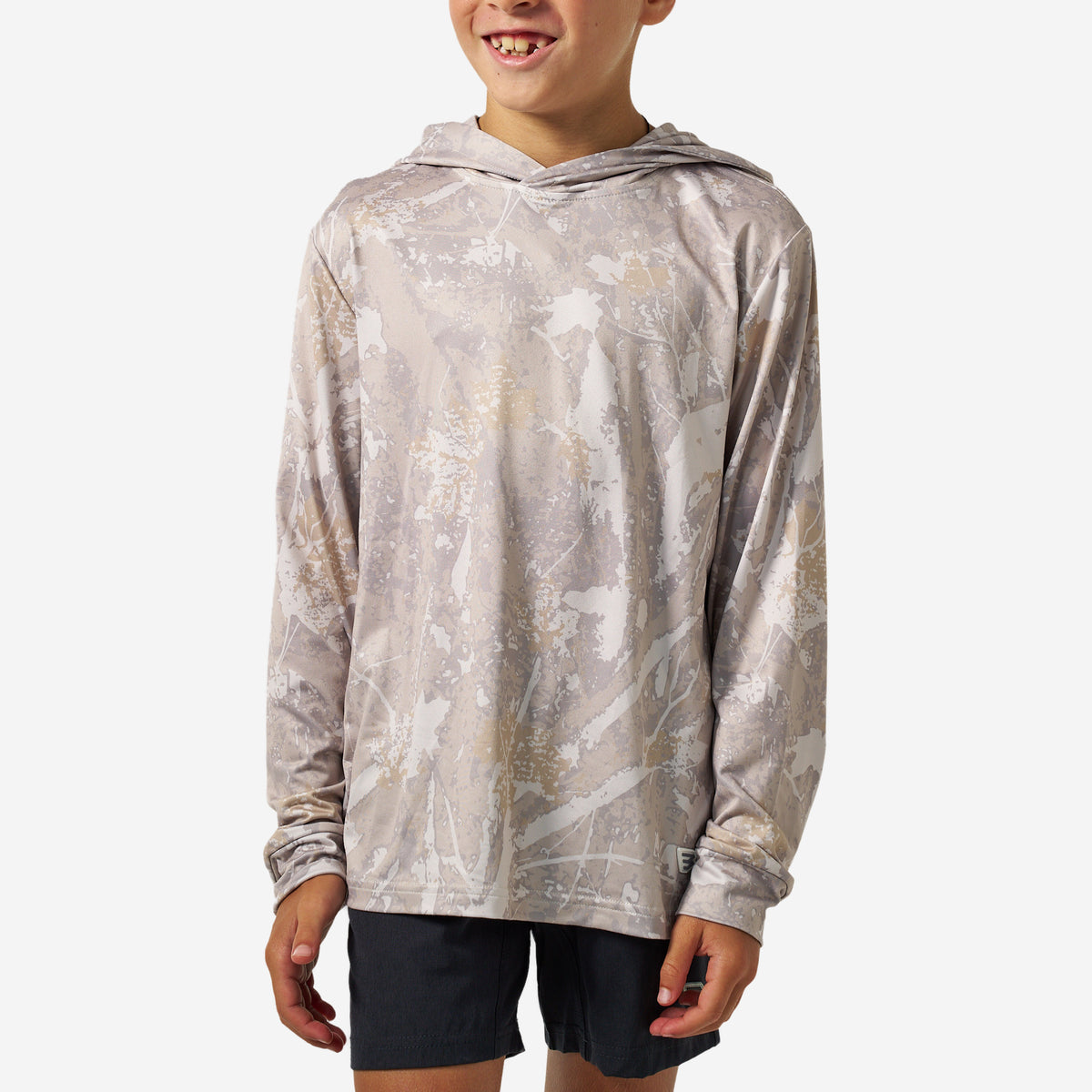 BURLEBO YOUTH PERFORMANCE HOODIE - DRIFTER CAMO