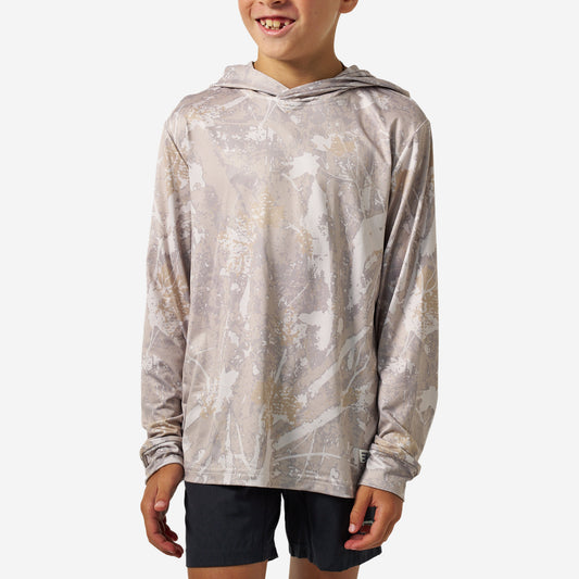 BURLEBO YOUTH PERFORMANCE HOODIE - DRIFTER CAMO