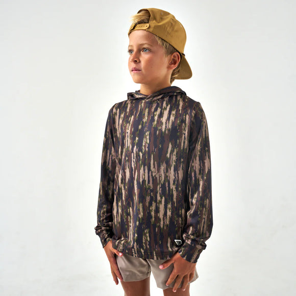 Burlebo Youth - Performance Hoodie - Midland Camo