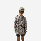BURLEBO YOUTH PERFORMANCE HOODIE - MALLARD MAYHEM CAMO