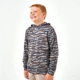 Burlebo Youth - Performance Hoodie - Tiger Stripe Camo - Wetland