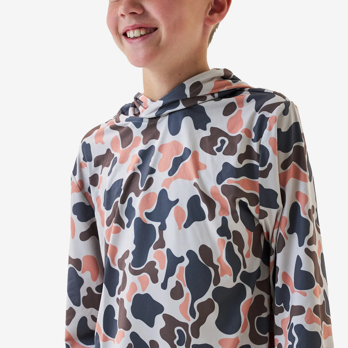 Burlebo Youth Performance Hoodie - VINTAGE CAMO