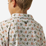 BURLEBO YOUTH PERFORMANCE POLO - MALLARD DUCK DOG
