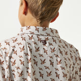 BURLEBO YOUTH PERFORMANCE POLO - MALLARD FLYING IN