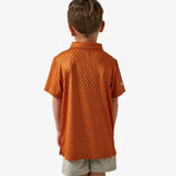 Burlebo Youth Performance Polo - Vintage Helmets - Orange